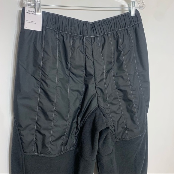 Nike Sportswear Swoosh Curve Plush Trousers black Women's large new with tags - Picture 6 of 12
